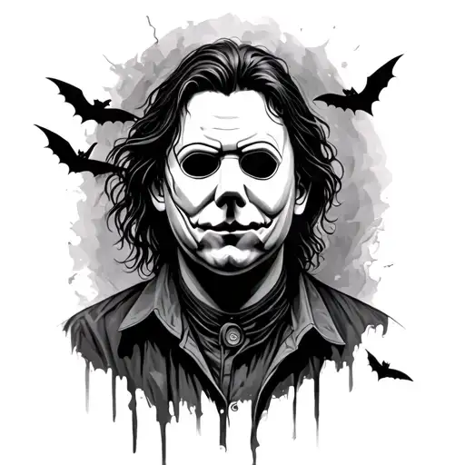 michael myers halloween tattoo design idea