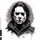 michael myers halloween tattoo design idea