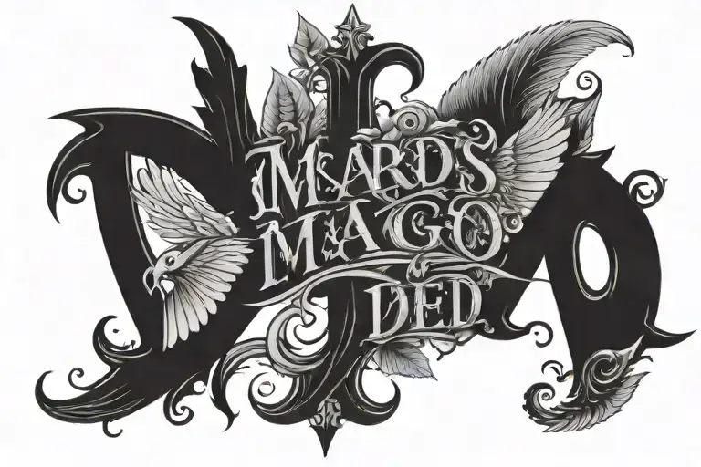 words imago Dei tattoo design idea