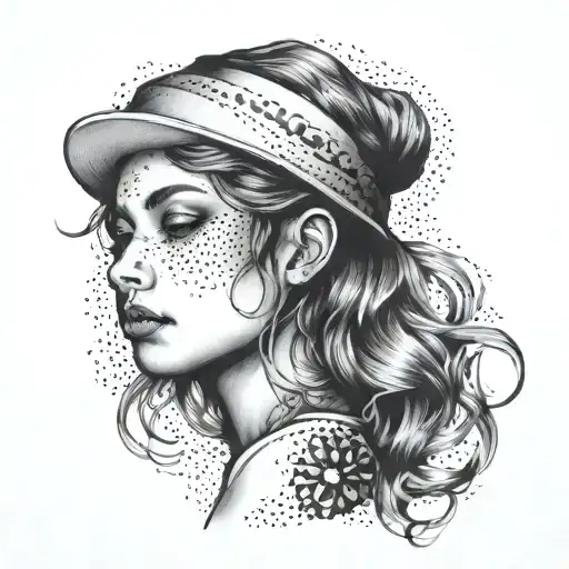 girl in a lighter tattoo design idea