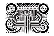 morse code pattern tattoo design idea