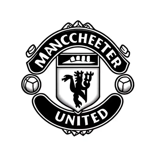 Manchester United logo tattoo design idea
