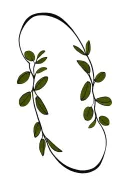 abide looping over olive branch tattoo design idea