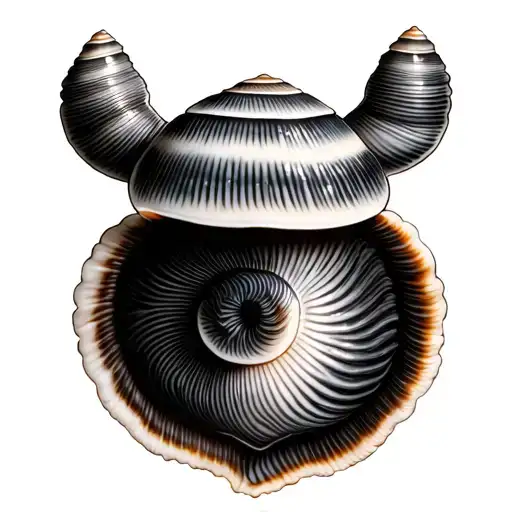 Cowrie tattoo design idea