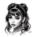 Ariana Grande tattoo design idea