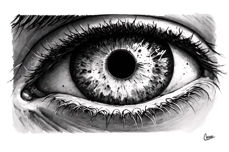 eyeball tattoo design idea