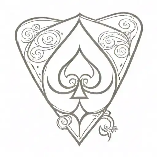 ace of spades tattoo design idea