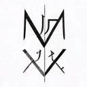 Yahweh written with the names of God from the Bible. tattoo design idea