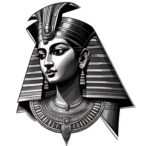 Nefertiti tattoo design idea