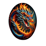 Fire dragon wrapped tattoo design idea