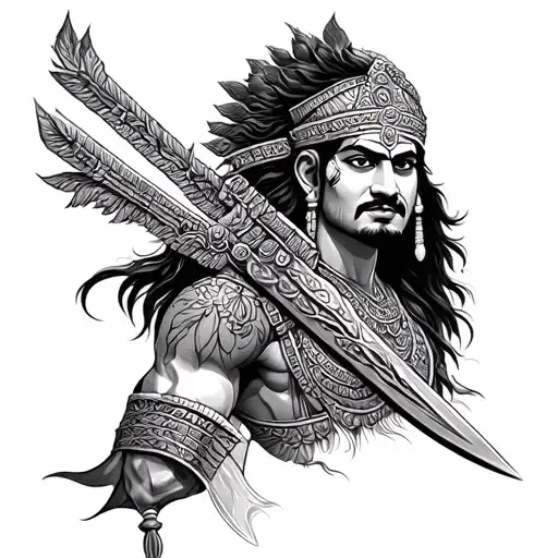 mahabharat warrior karna forearm tattoo tattoo design idea
