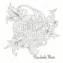 this too shall pass written tattoo design idea