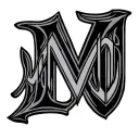 intermingled initial M L J tattoo design idea