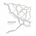 marathon route map tattoo design idea