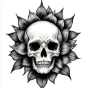 Greyscale tattoo design idea