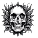 Greyscale tattoo design idea