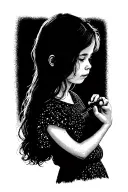 daughter playing tattoo design idea