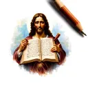 Biblical Scripture writing tattoo design idea