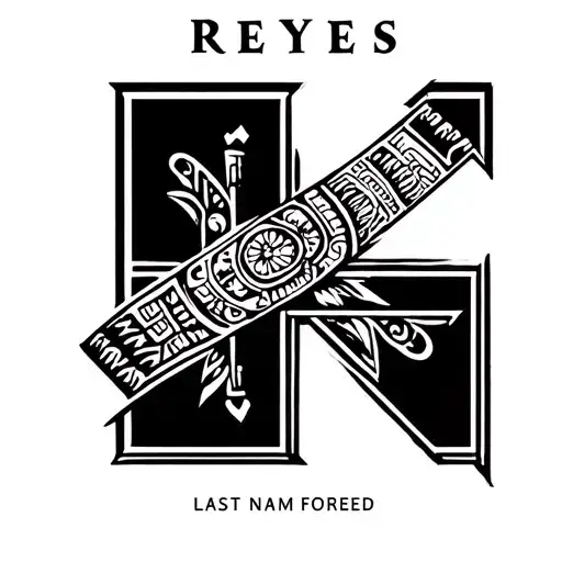 Reyes Last Name Mayan Forearm tattoo tattoo design idea