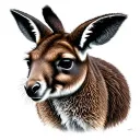 Kangaroo tattoo design idea