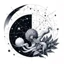 arquitecto cancer constellation tattoo design idea