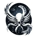 arquitecto cancer constellation tattoo design idea