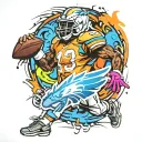 NFL street tattoo design idea