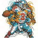 NFL street tattoo design idea
