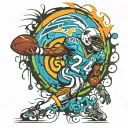 NFL street tattoo design idea