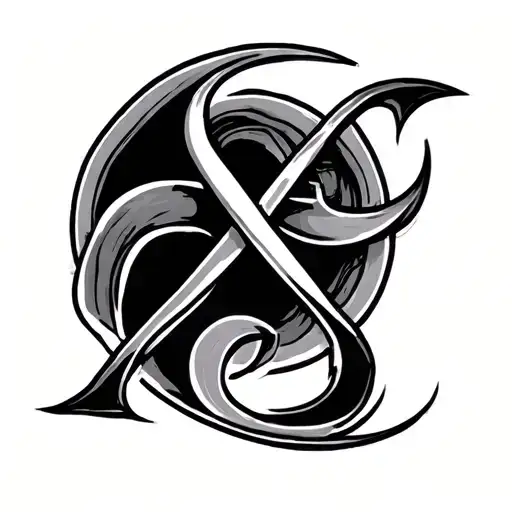 Boredom symbol tattoo design idea