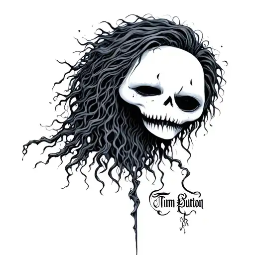 Tim Burton tattoo design idea