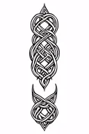 celtic knot ring finger tips touch tattoo design idea