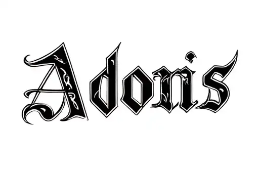 "Adonis" tattoo design idea