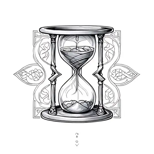 celtic hourglass tattoo design idea