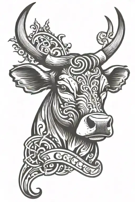 cattle brand logo tattoo design idea