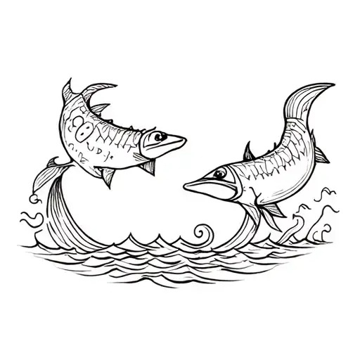 RAGGY DADDY X UNCLE SEA include money the sea tattoo design idea