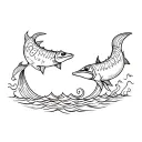 RAGGY DADDY X UNCLE SEA include money the sea tattoo design idea