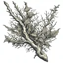 thorn branches tattoo design idea