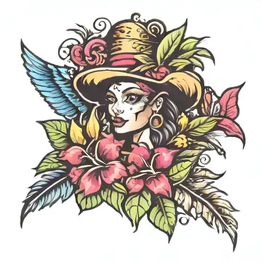 Caribbean theme tattoo tattoo design idea