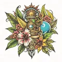 Caribbean theme tattoo tattoo design idea