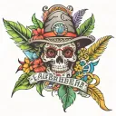 Caribbean theme tattoo tattoo design idea