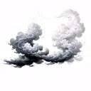 Coverup Clouds and Smoke tattoo design idea