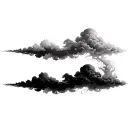 Coverup Clouds and Smoke tattoo design idea