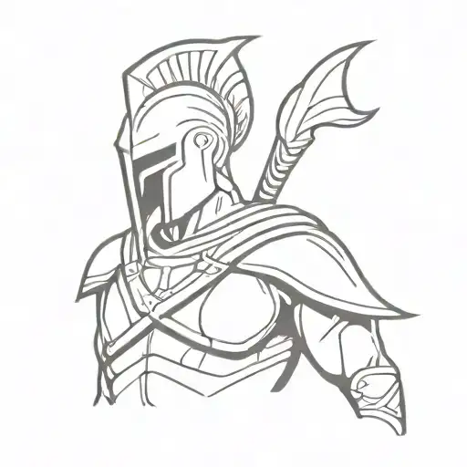 300 movie spartan tattoo design idea