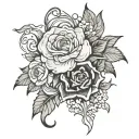 rip grandma tattoo design idea