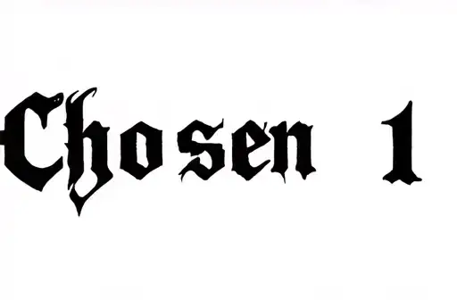 "Chosen 1" tattoo design idea