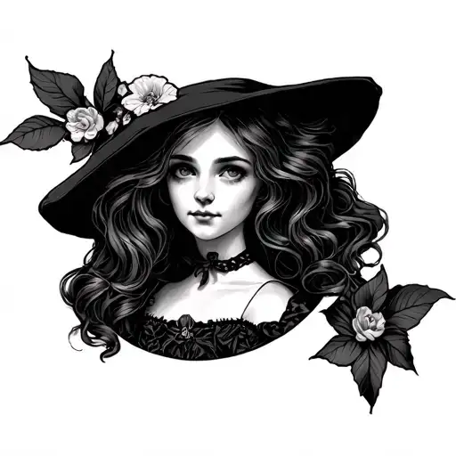 Dark Alice tattoo design idea
