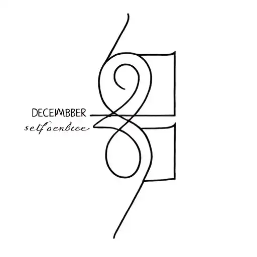 self confidence december 8 2001 birth year tattoo design idea