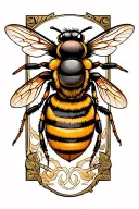 bee tattoo design idea