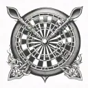 Dart boards tattoo design idea